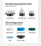 7-in-1 Cordless Electric Spin Scrubber with Retractable Handle